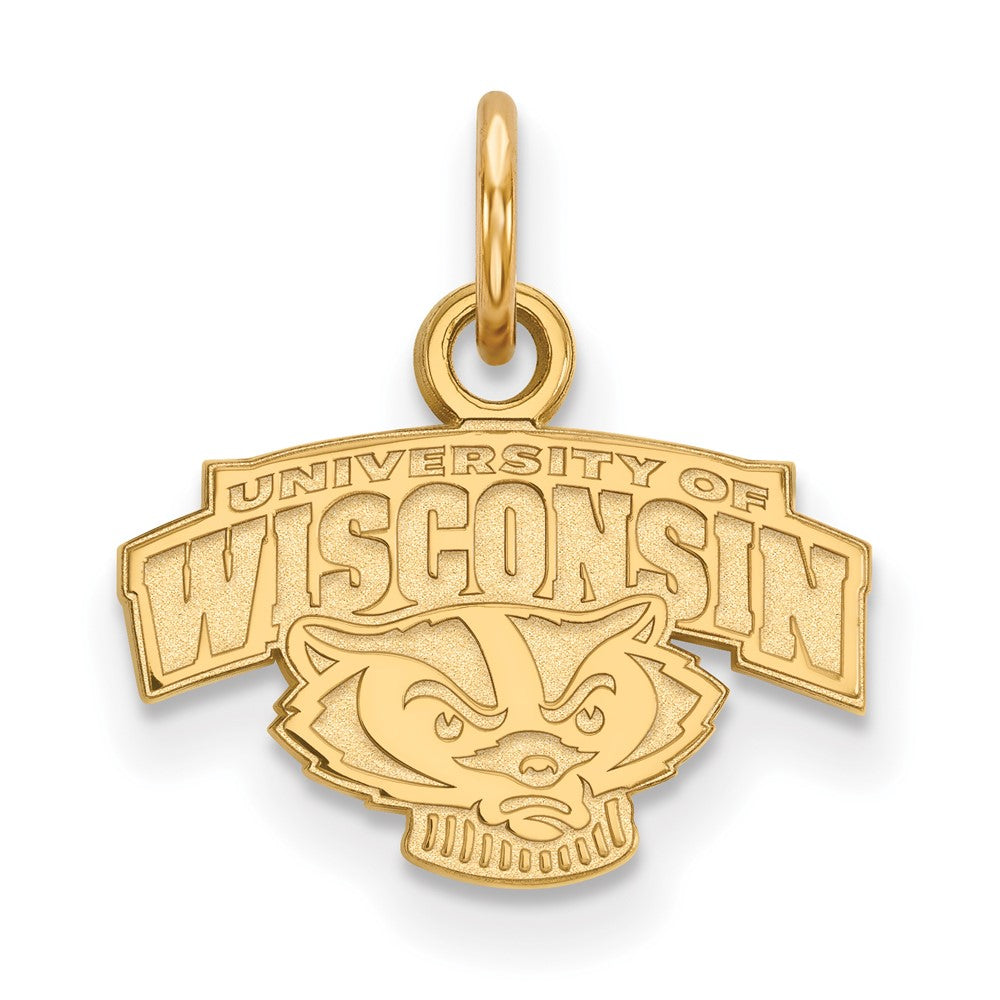 10K Yellow Gold Logoart University Of Wisconsin Extra Small Pendant