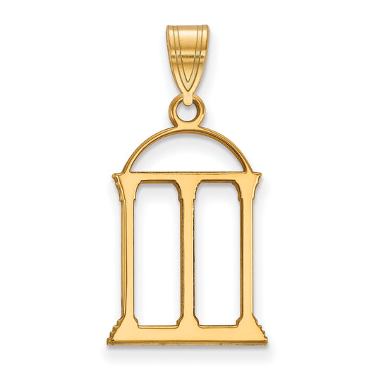 Gold Plated Sterling Silver Logoart University Of Georgia Arch Large Pendant