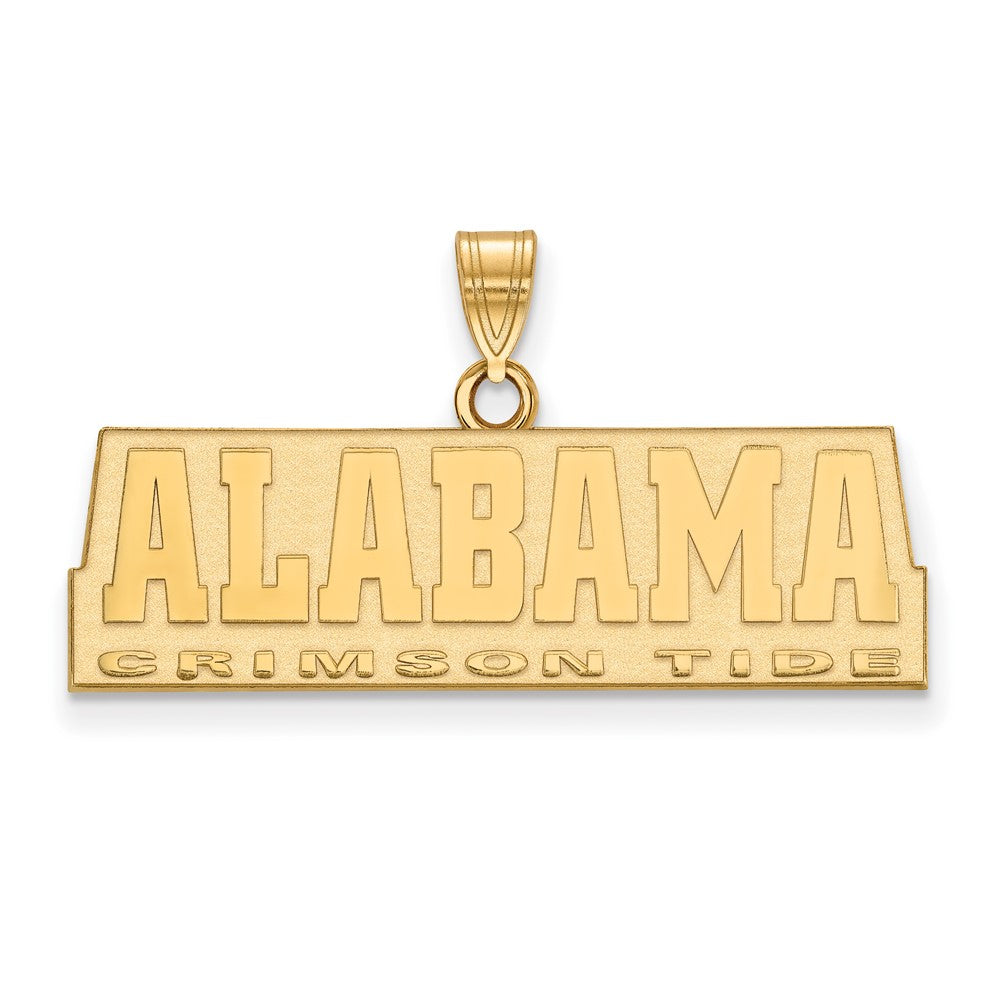 14K Yellow Gold Logoart University Of Alabama Crimson Tide Medium Pendant