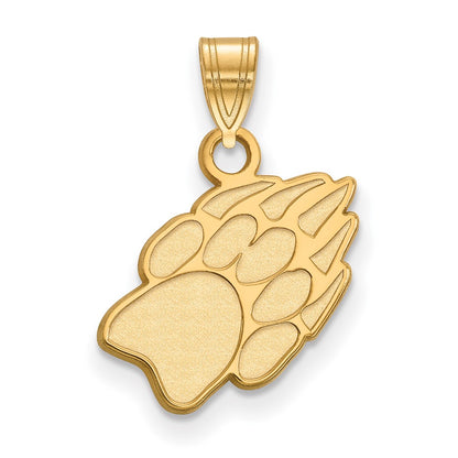 14K Yellow Gold Logoart University Of Wisconsin Paw Print Small Pendant