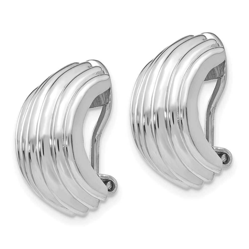 14K White Gold Non Pierced Earrings