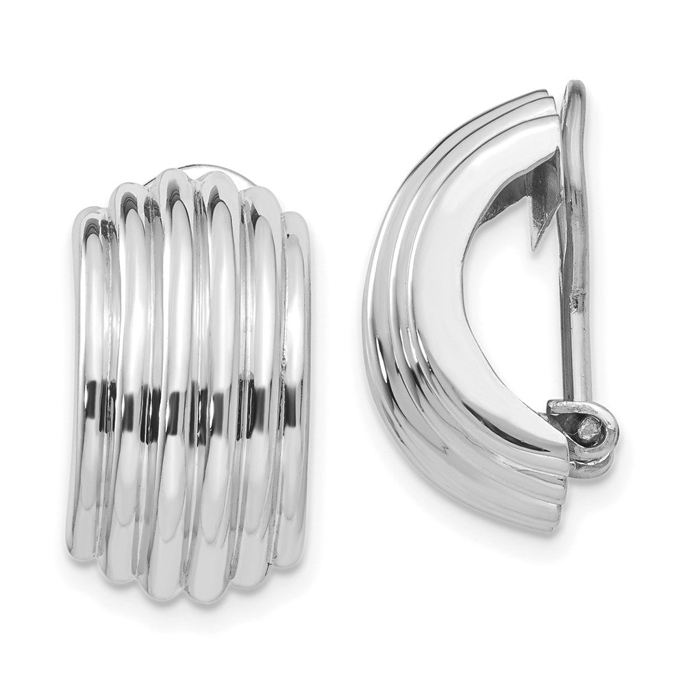 14K White Gold Non Pierced Earrings