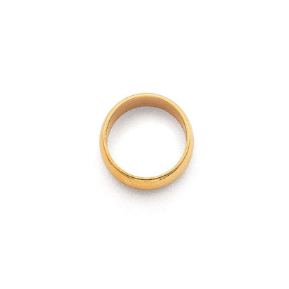 Solid 18K Yellow Gold 2mm Half Round Men's/Women's Wedding Band Ring Size 12.5