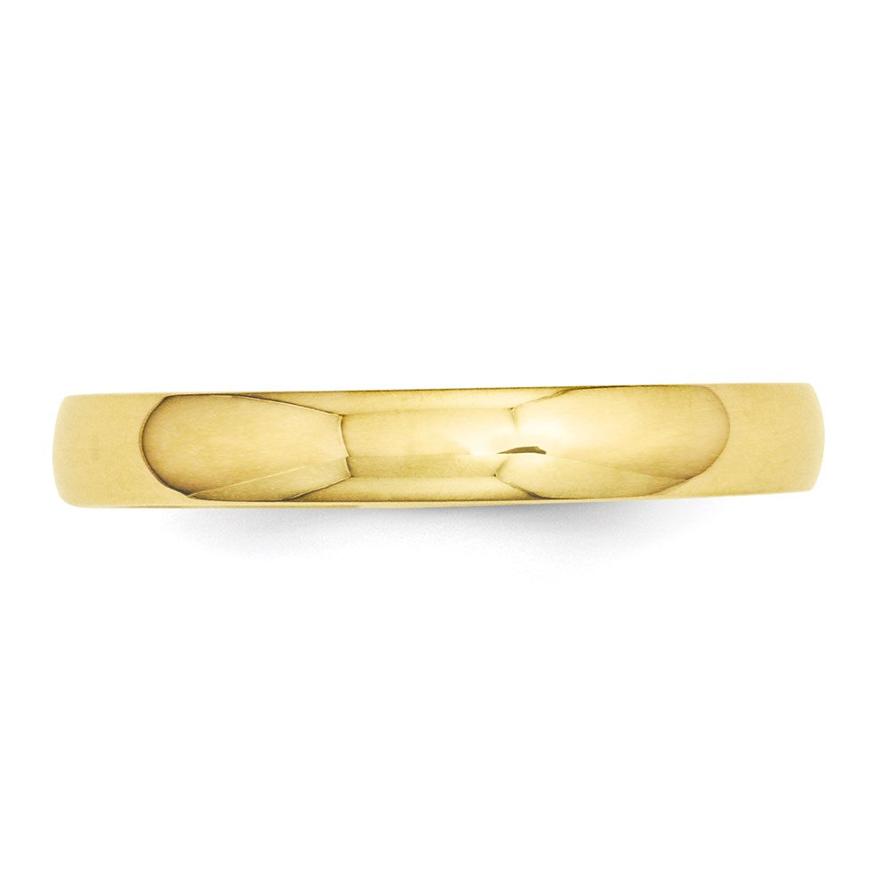14k Yellow Gold 3mm Half-Round Wedding Band Ring