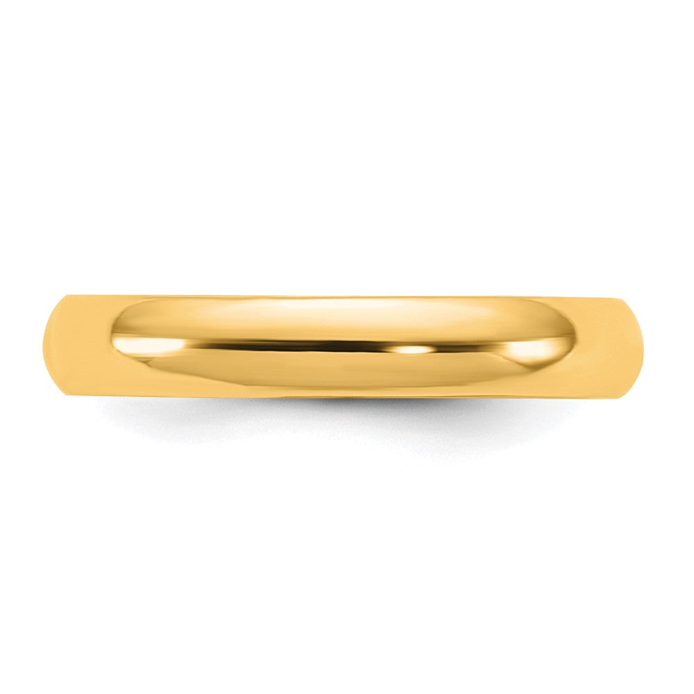 10K Yellow Gold 10Ky 3.5mm Half Round Band Size 6