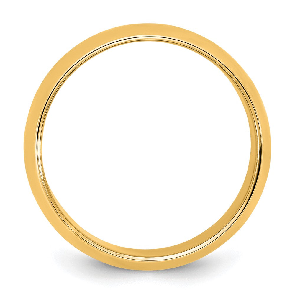 14K Yellow Gold 4.5mm Half Round Band