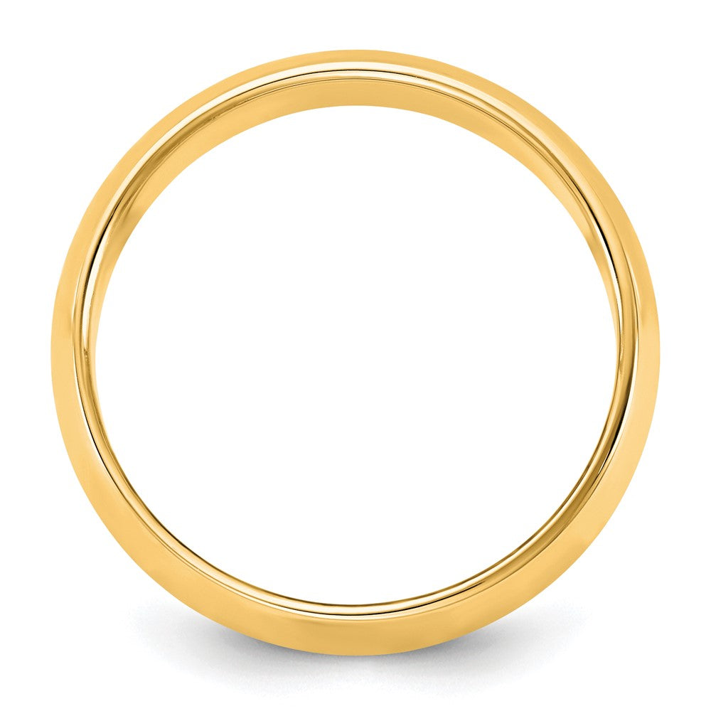 10K Yellow Gold 10Ky 5.5mm Half Round Band Size 11