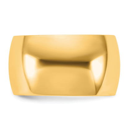 14K Yellow Gold 11mm Half Round Band