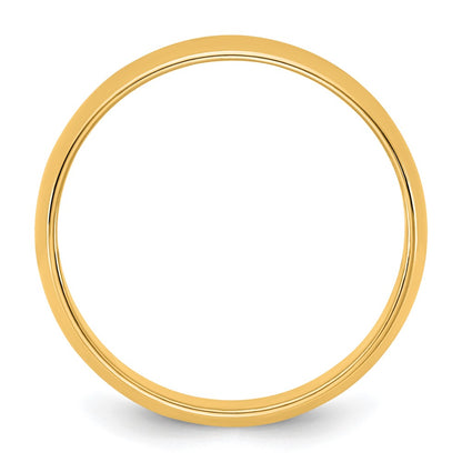 10K Yellow Gold 10Ky 5.5mm Lightweight Half Round Band Size 12