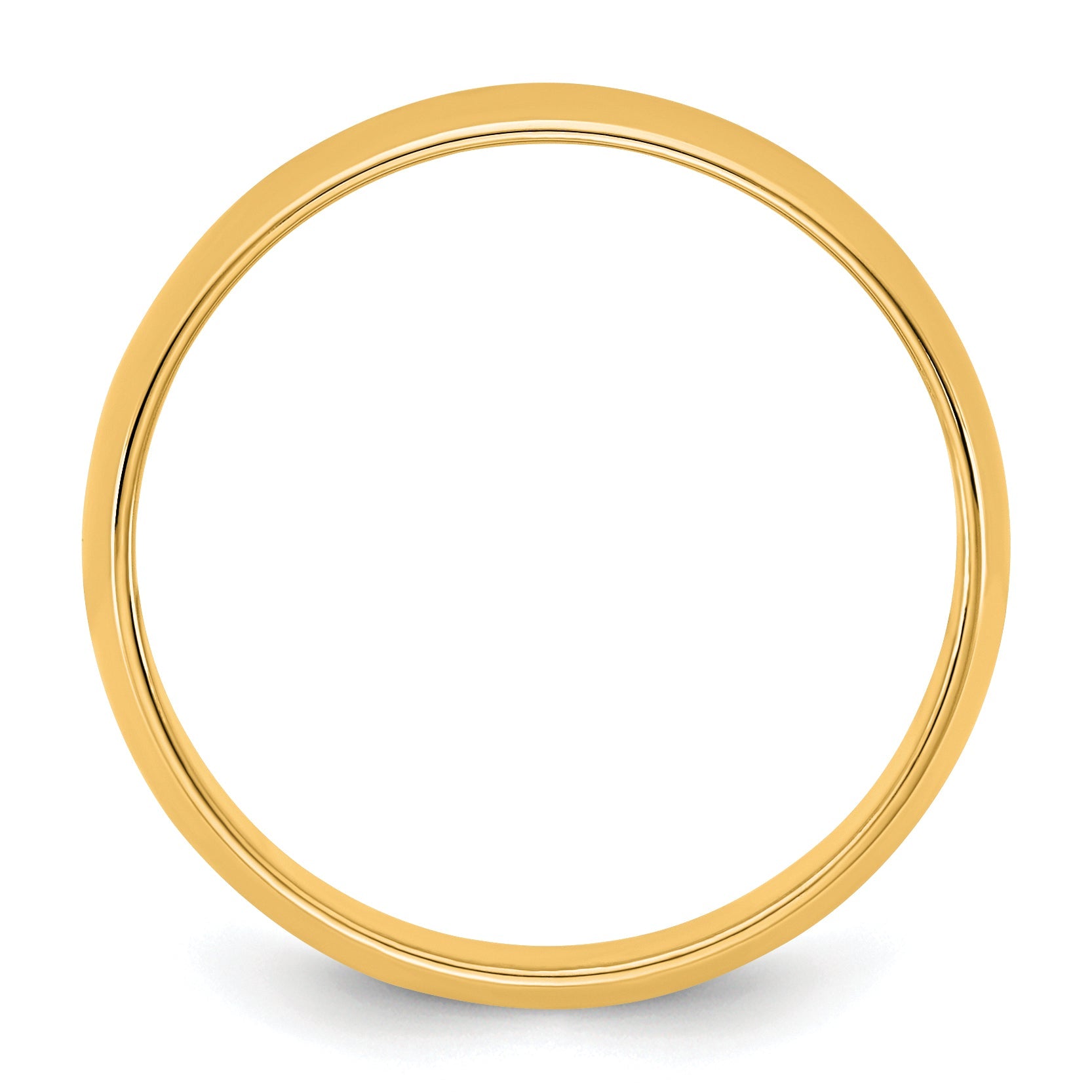 10K Yellow Gold 10Ky 5.5mm Lightweight Half Round Band Size 5.5