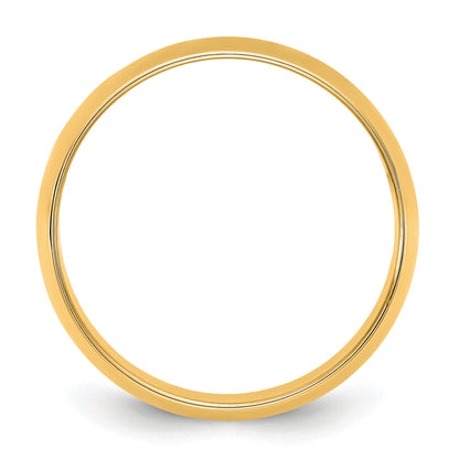 10K Yellow Gold 10Ky 9mm Lightweight Half Round Band Size 10.5