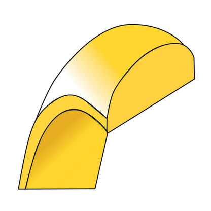 10K Yellow Gold 10Ky 10mm Lightweight Half Round Band Size 13.5