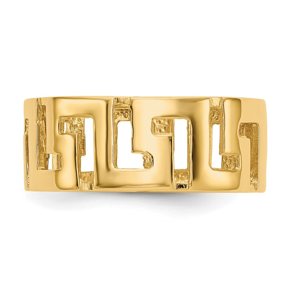 14K Yellow Gold Greek Key Band (Size 5.5 Only)