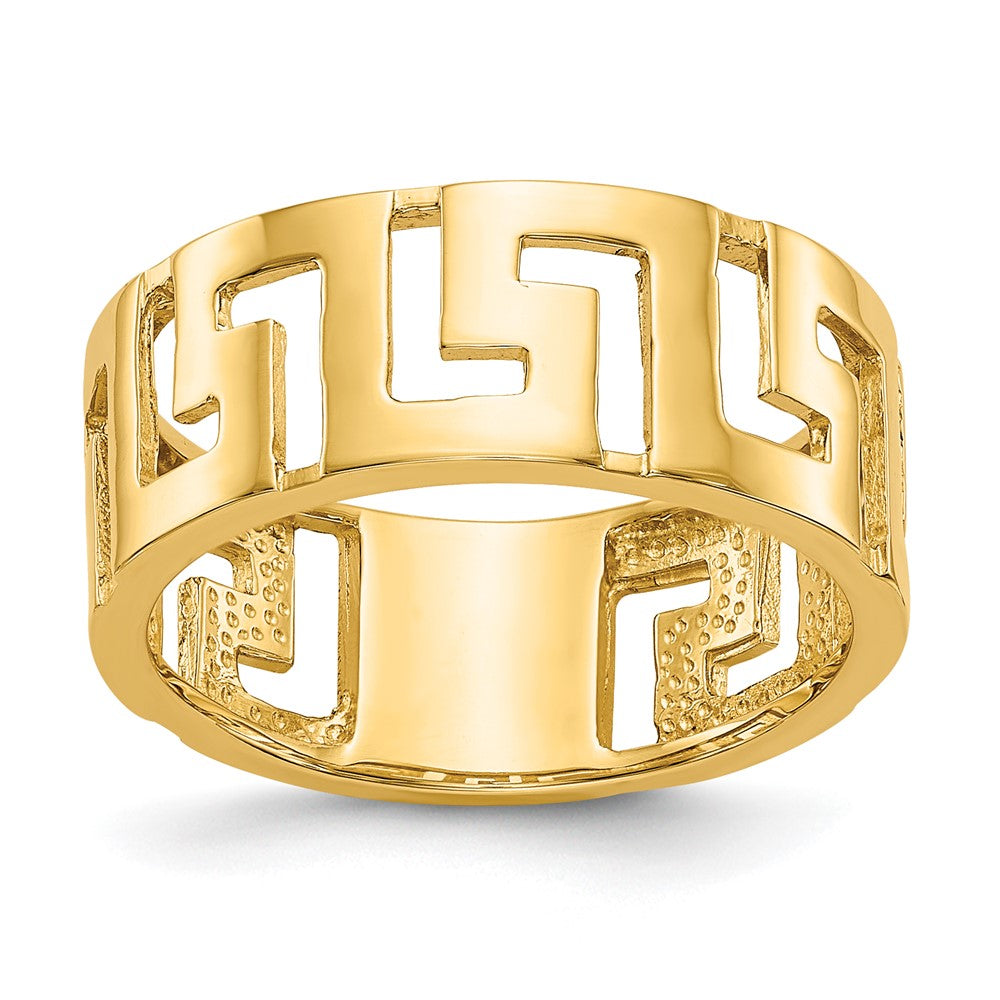 14K Yellow Gold Greek Key Band (Size 5.5 Only)