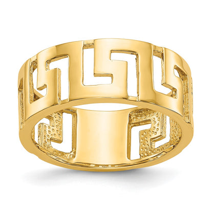 14K Yellow Gold Greek Key Band (Size 5.5 Only)
