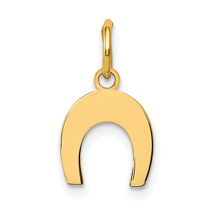 14K Yellow Gold Horseshoe Charm