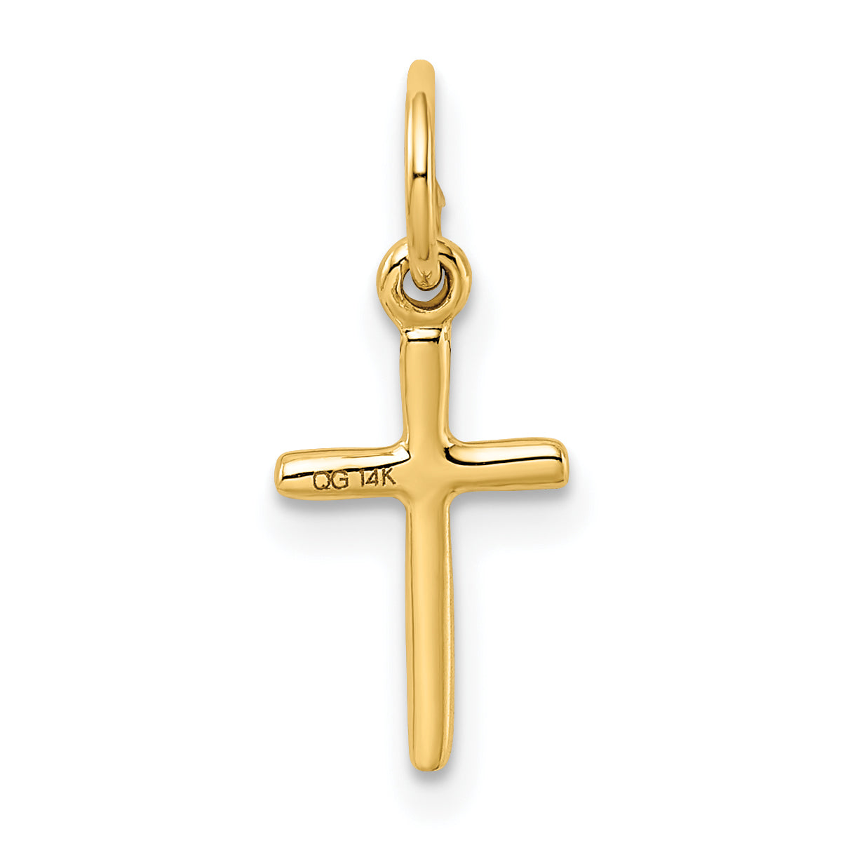 14K Yellow Gold Small Cross Charm