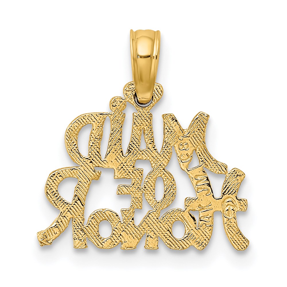 14K Yellow Gold Maid Of Honor Charm