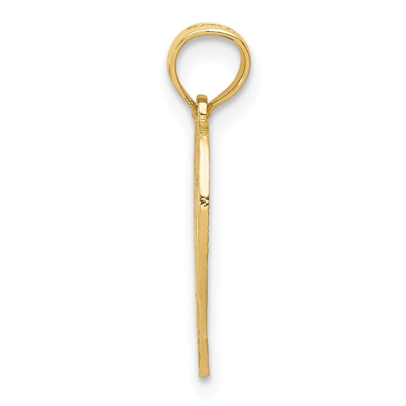 14K Yellow Gold 60 Heart Pendant