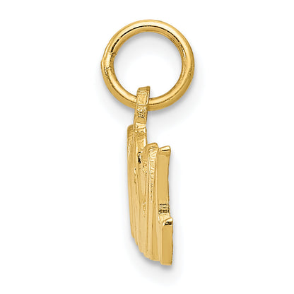 14K Yellow Gold Mom Charm