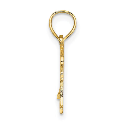 14K Yellow Gold Super Mom Charm