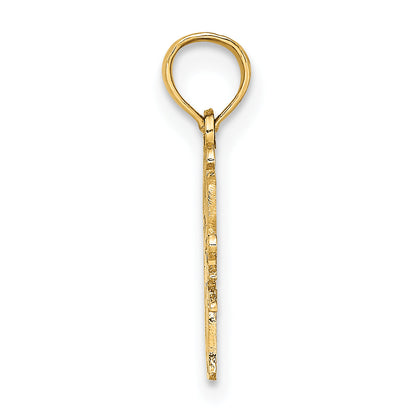 14K Yellow Gold Swim Mom W/Swimmer Charm