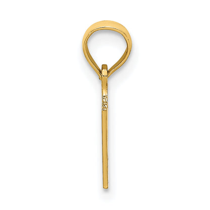 14K Yellow Gold I Heart My Baby Charm