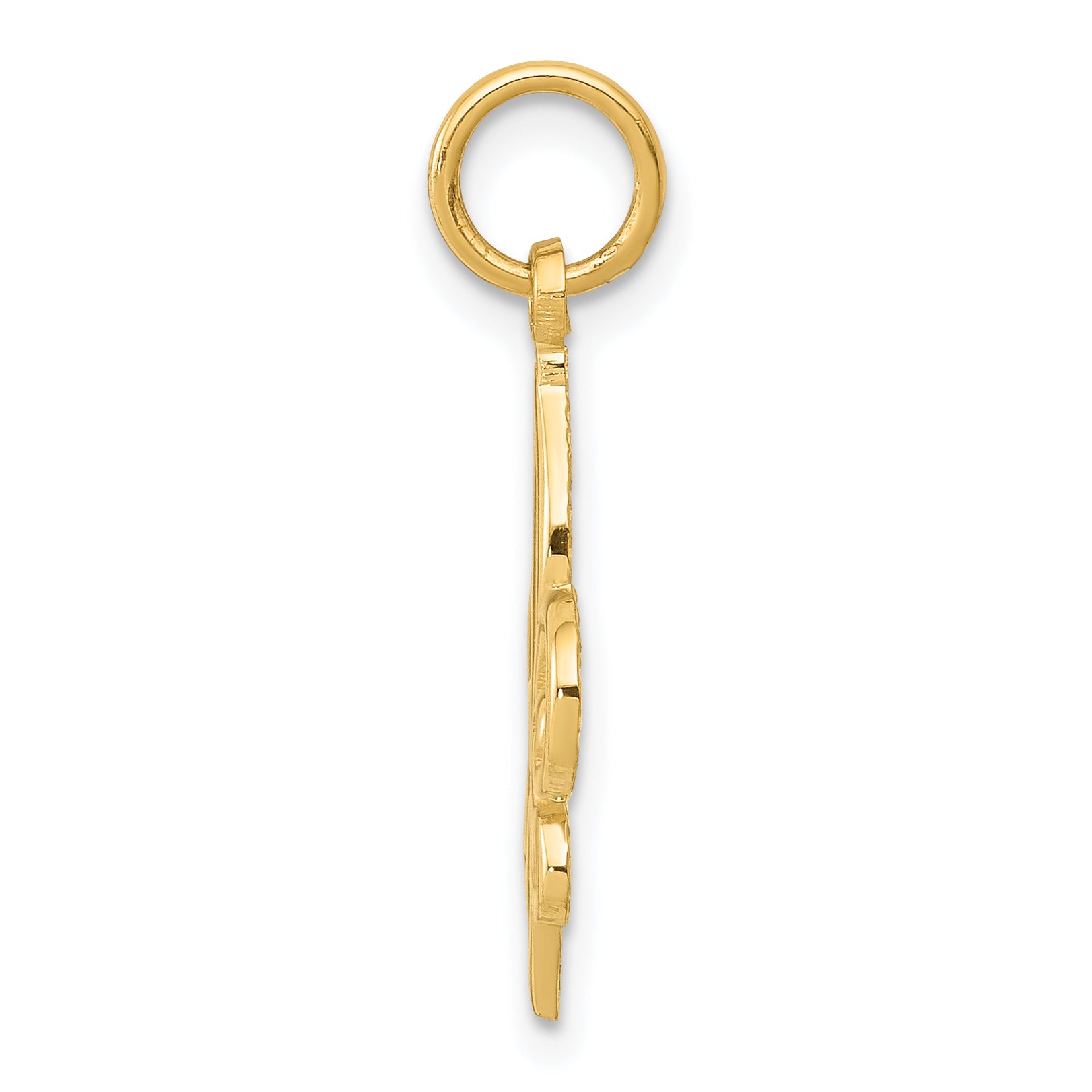 14K Yellow Gold Fleur De Lis Charm