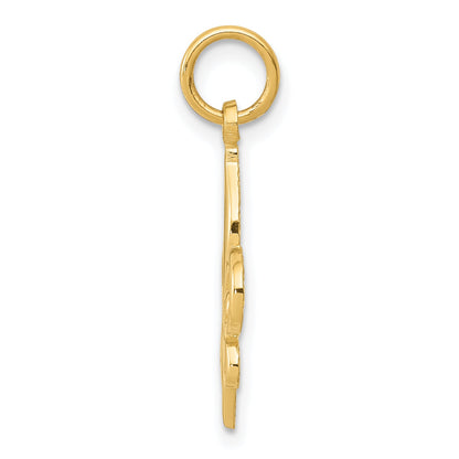 14K Yellow Gold Fleur De Lis Charm