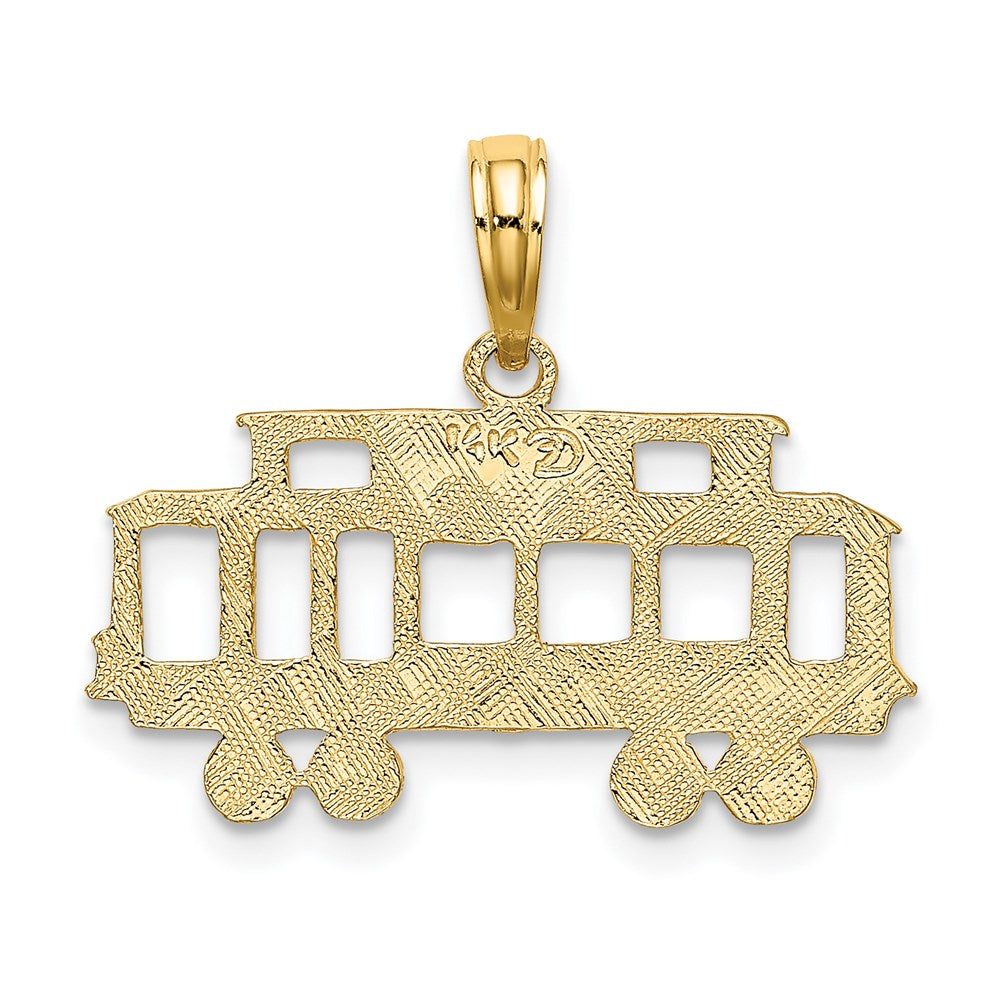 14K Yellow Gold San Francisco Cable Car Charm