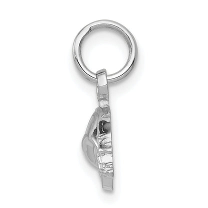 14K White Gold Car Charm
