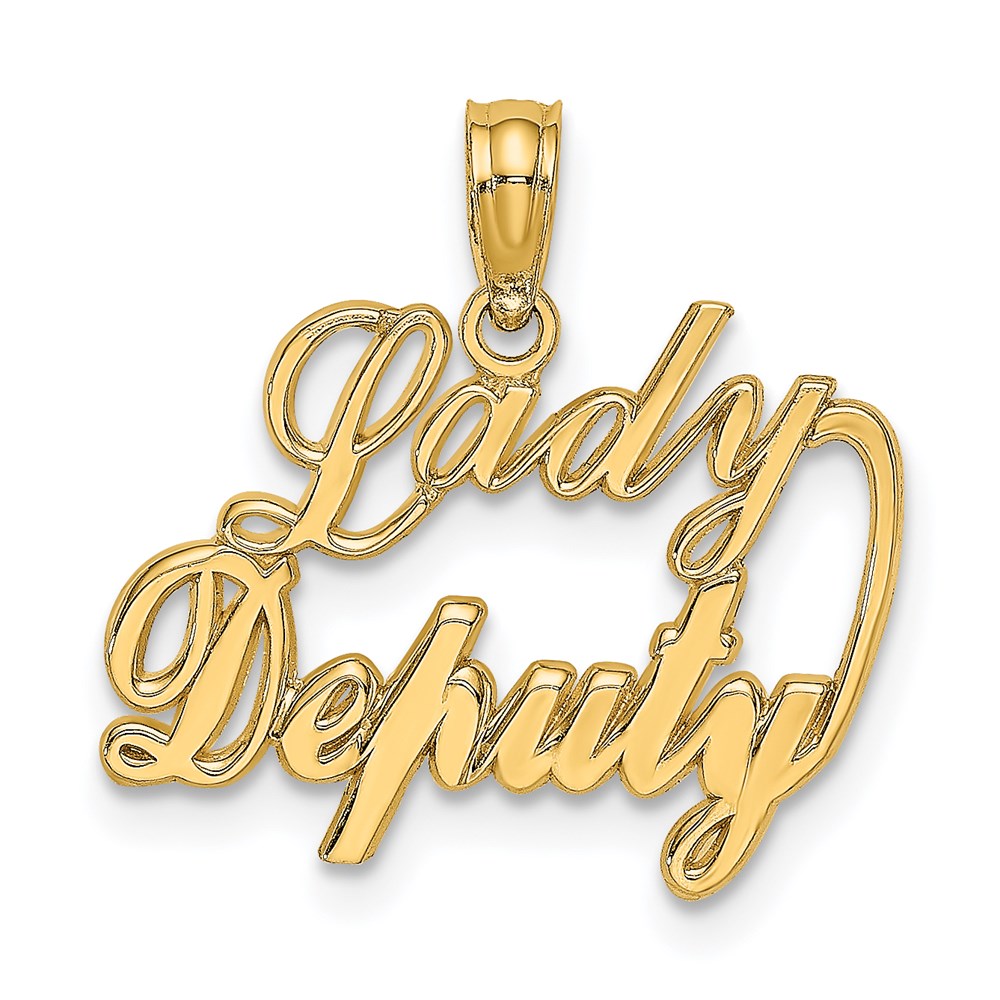 14K Yellow Gold Lady Deputy Charm