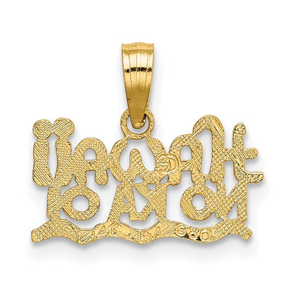 14K Yellow Gold Hawaii No Ka Oi Charm