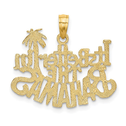 14K Yellow Gold Its Better In The Bahamas Charm