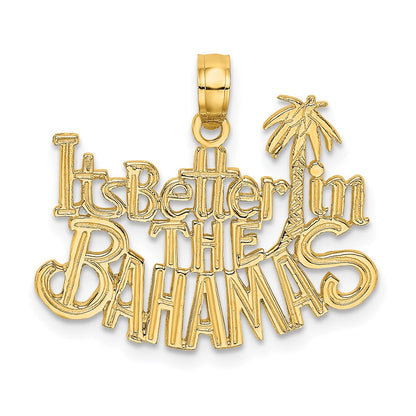 14K Yellow Gold Its Better In The Bahamas Charm