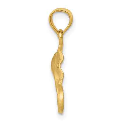 14K Yellow Gold Stingray Pendant