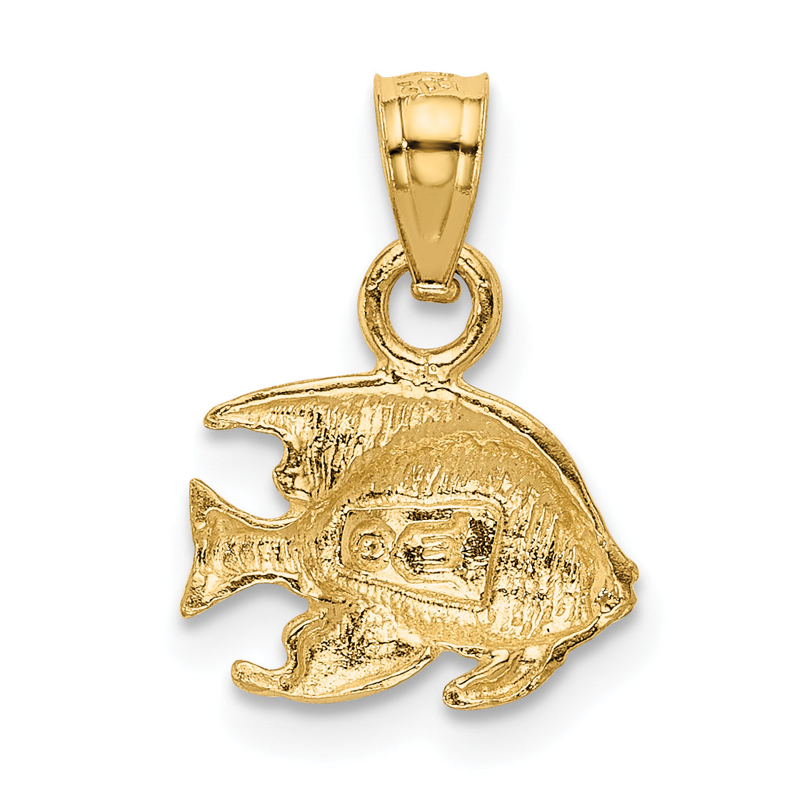 14K Yellow Gold Fish Pendant