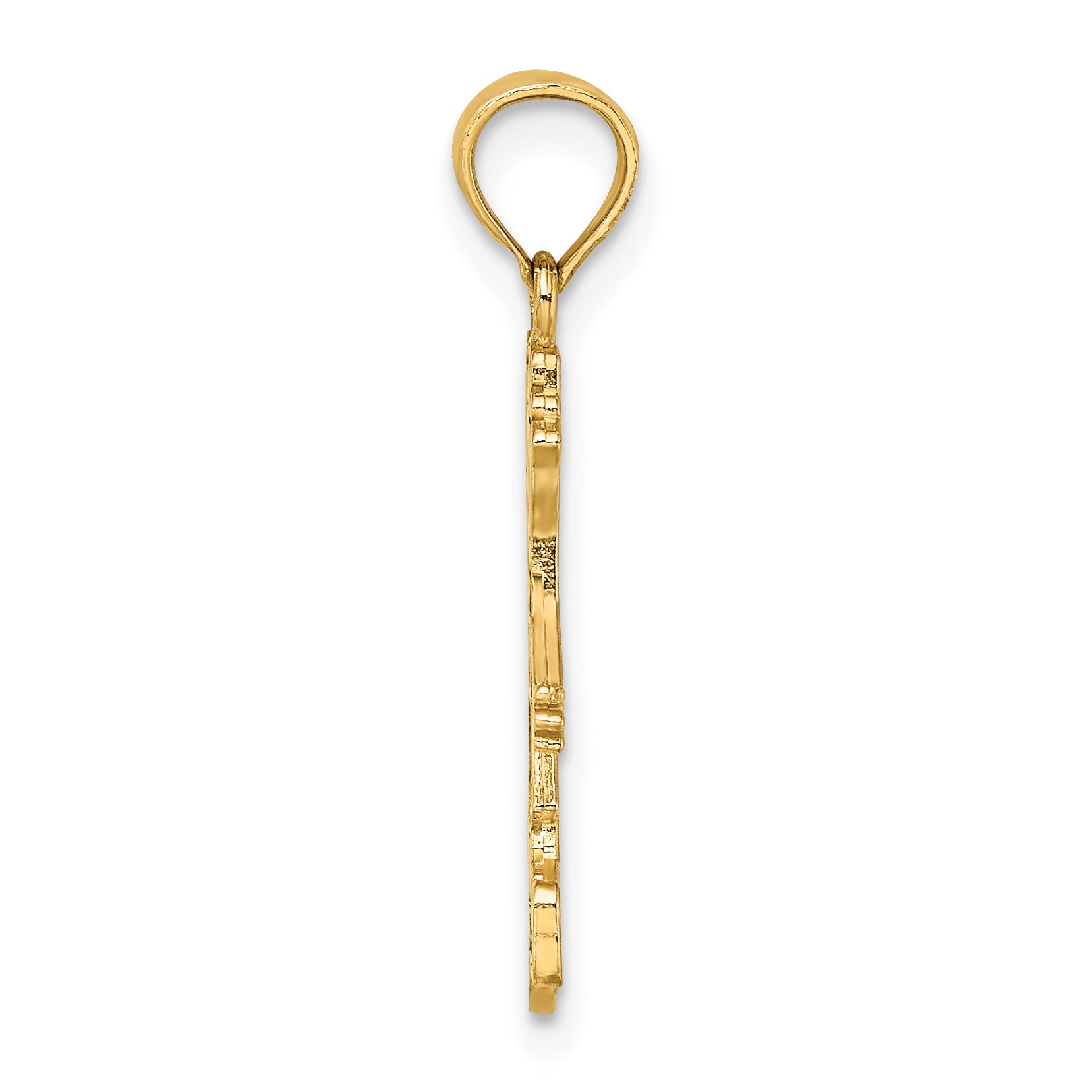 14K Yellow Gold Girl Charm