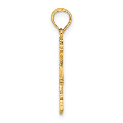 14K Yellow Gold Girl Charm