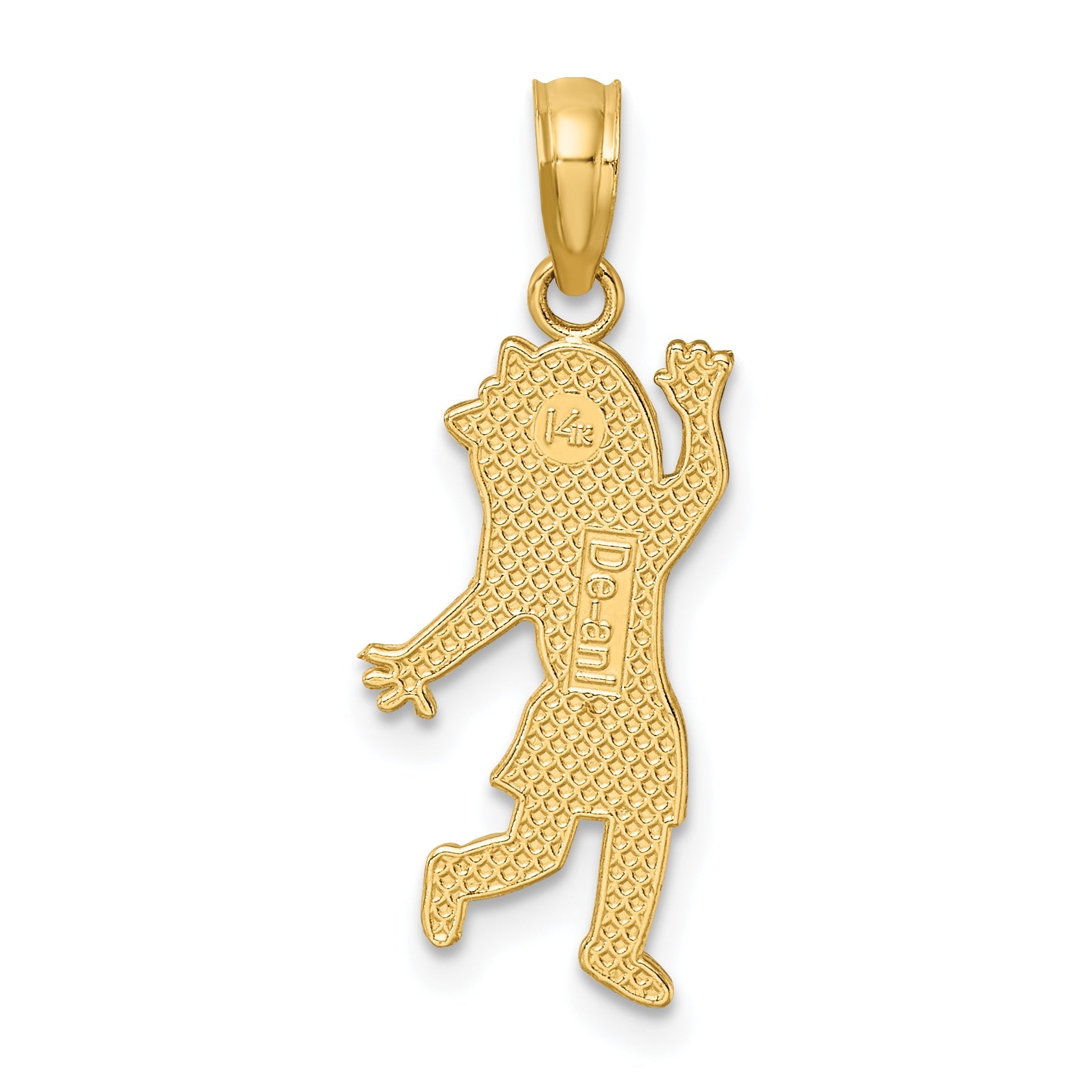 14K Yellow Gold Girl Charm