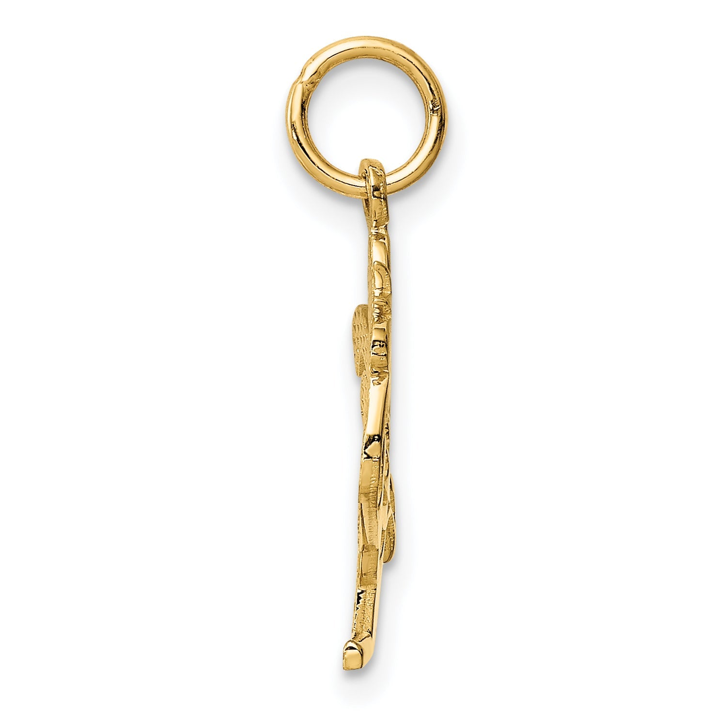 14K Yellow Gold Rooster Charm