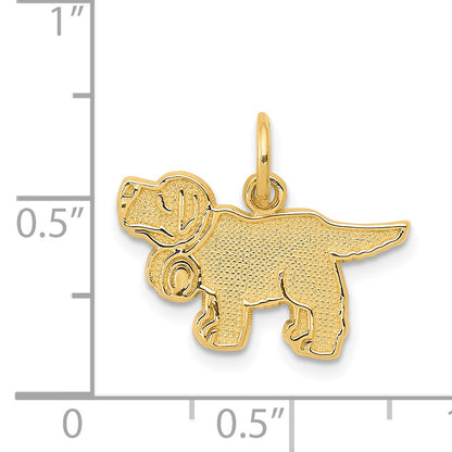 14K Yellow Gold Saint Bernard Charm