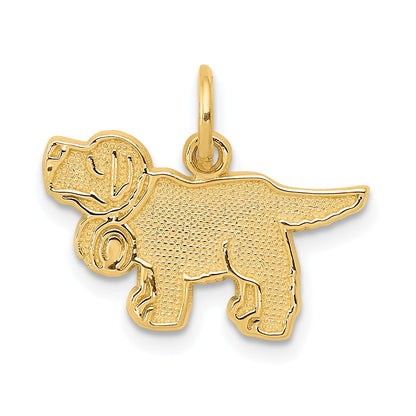 14K Yellow Gold Saint Bernard Charm