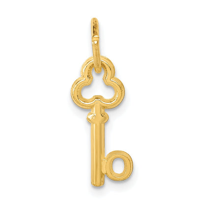 14K Yellow Gold Key Letter O Initial Charm