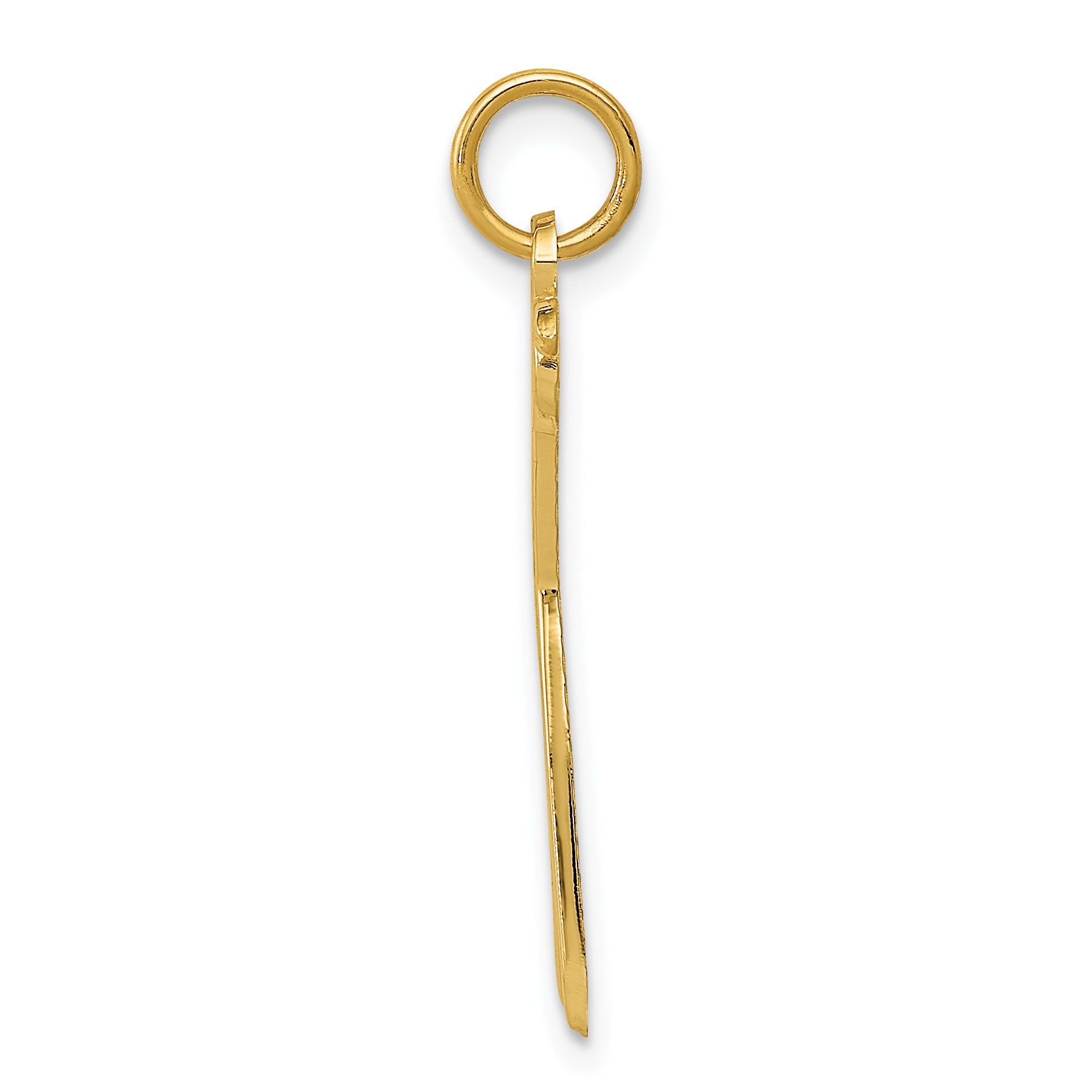 14K Yellow Gold Scissors Charm