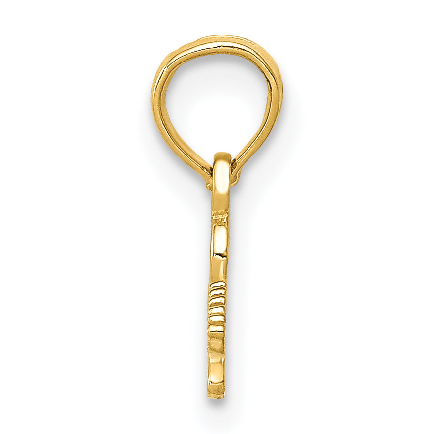 14K Yellow Gold Electric Guitar Pendant