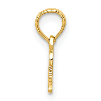 14K Yellow Gold Electric Guitar Pendant