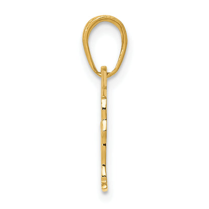 14K Yellow Gold Gymnastics Pendant