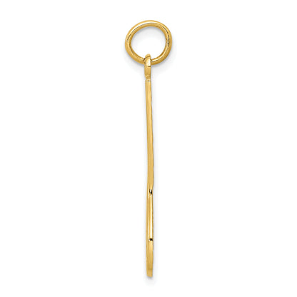 14K Yellow Gold Lacrosse Charm