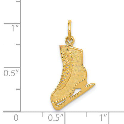 14K Yellow Gold Figure Skate